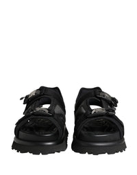 Dolce & Gabbana Black Logo Detailed Men Chunky Sandals Men's Shoes