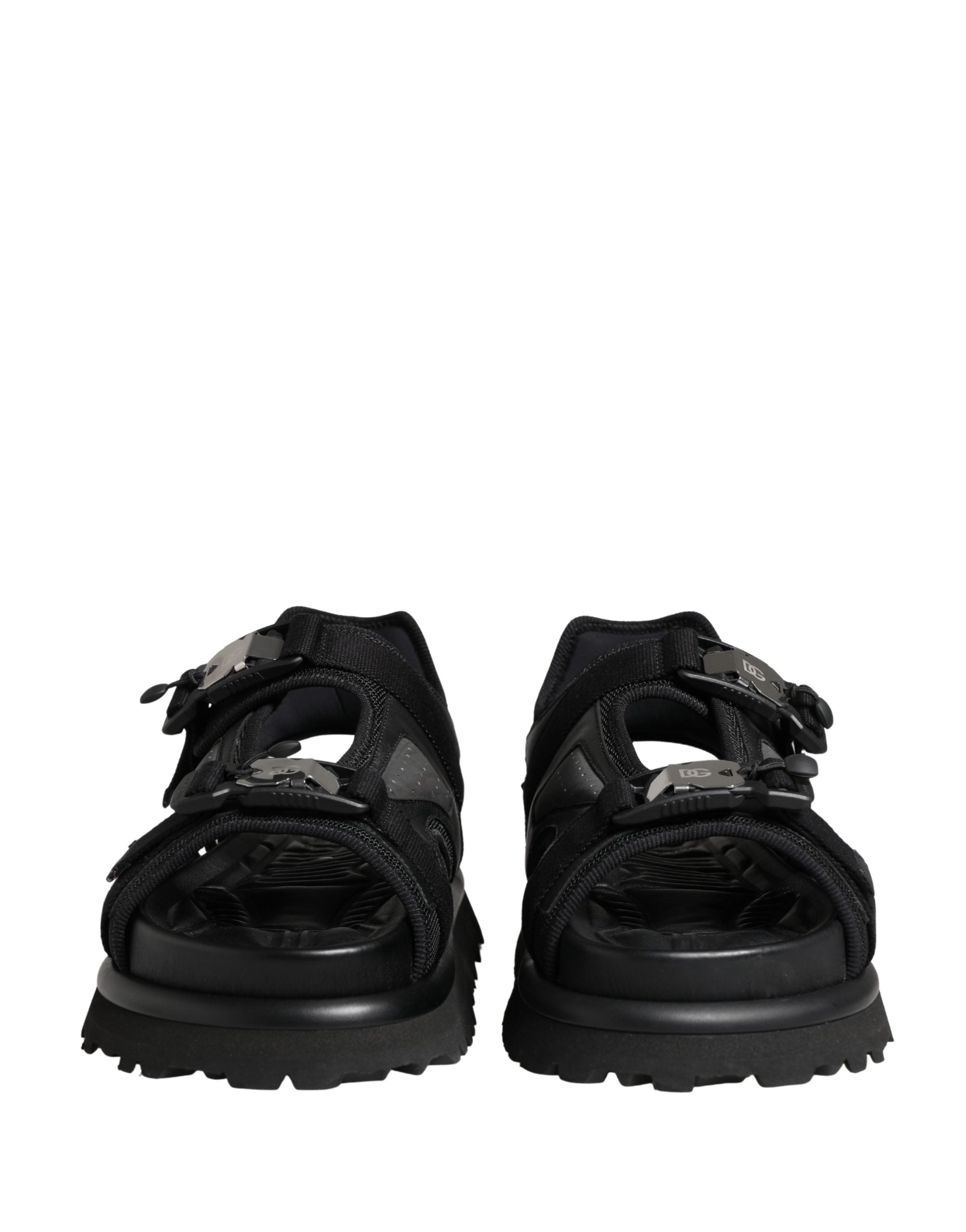 Dolce & Gabbana Black Logo Detailed Men Chunky Sandals Men's Shoes
