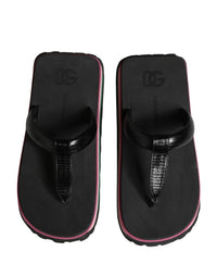 Dolce & Gabbana Multicolor Rubber Chunky Flip Flop Women's Shoes
