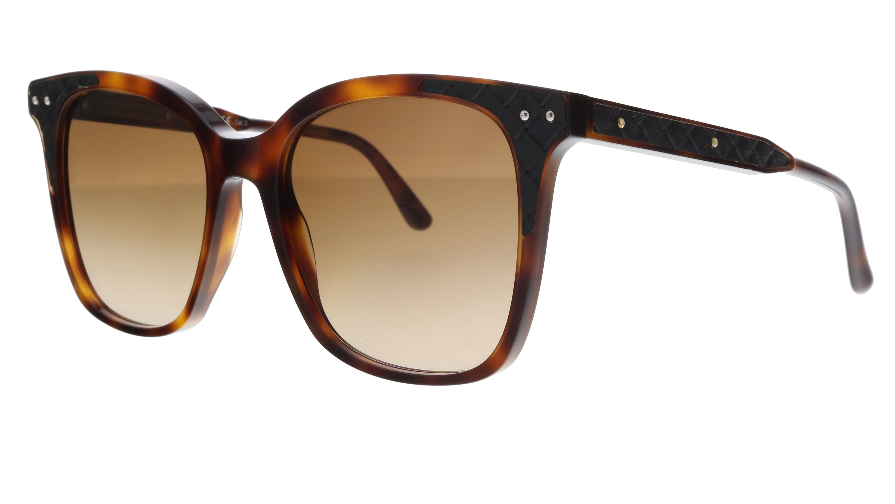 Bottega Veneta Brown Rectangle BV0118S-002 Sunglasses
