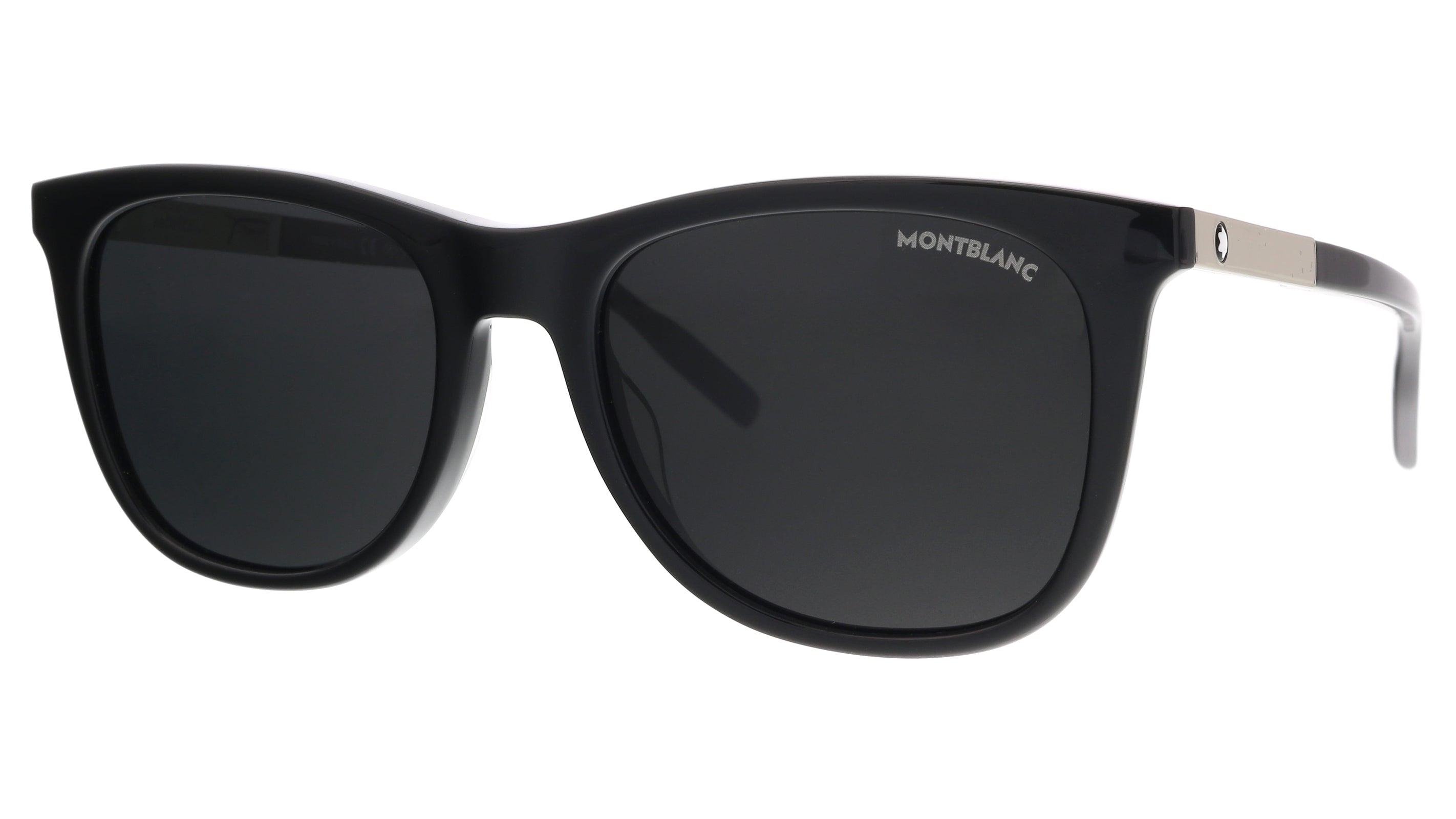 Montblanc Black Rectangle MB0017S-005 Sunglasses