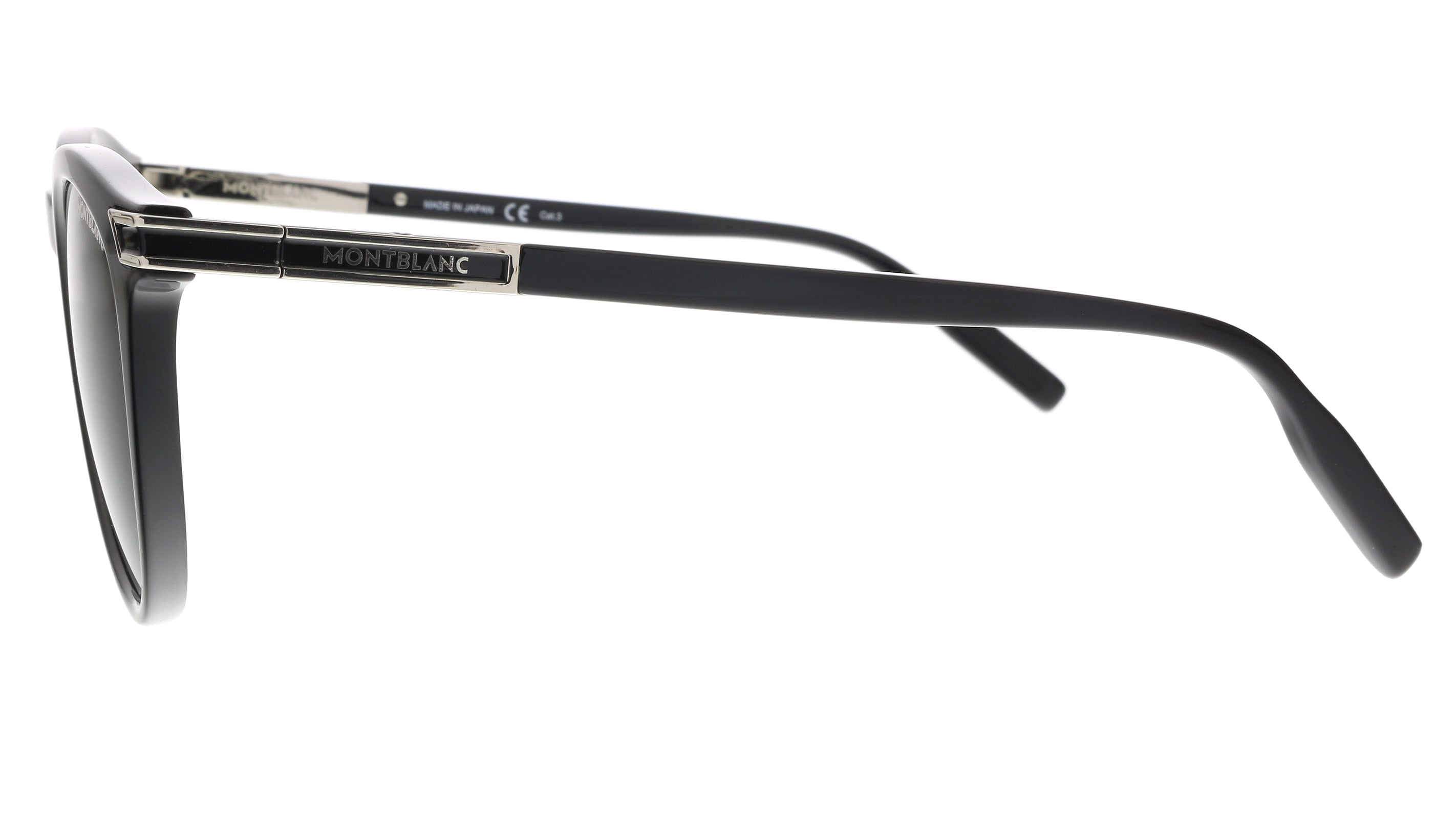 Montblanc Black Round MB0041S-001 Sunglasses