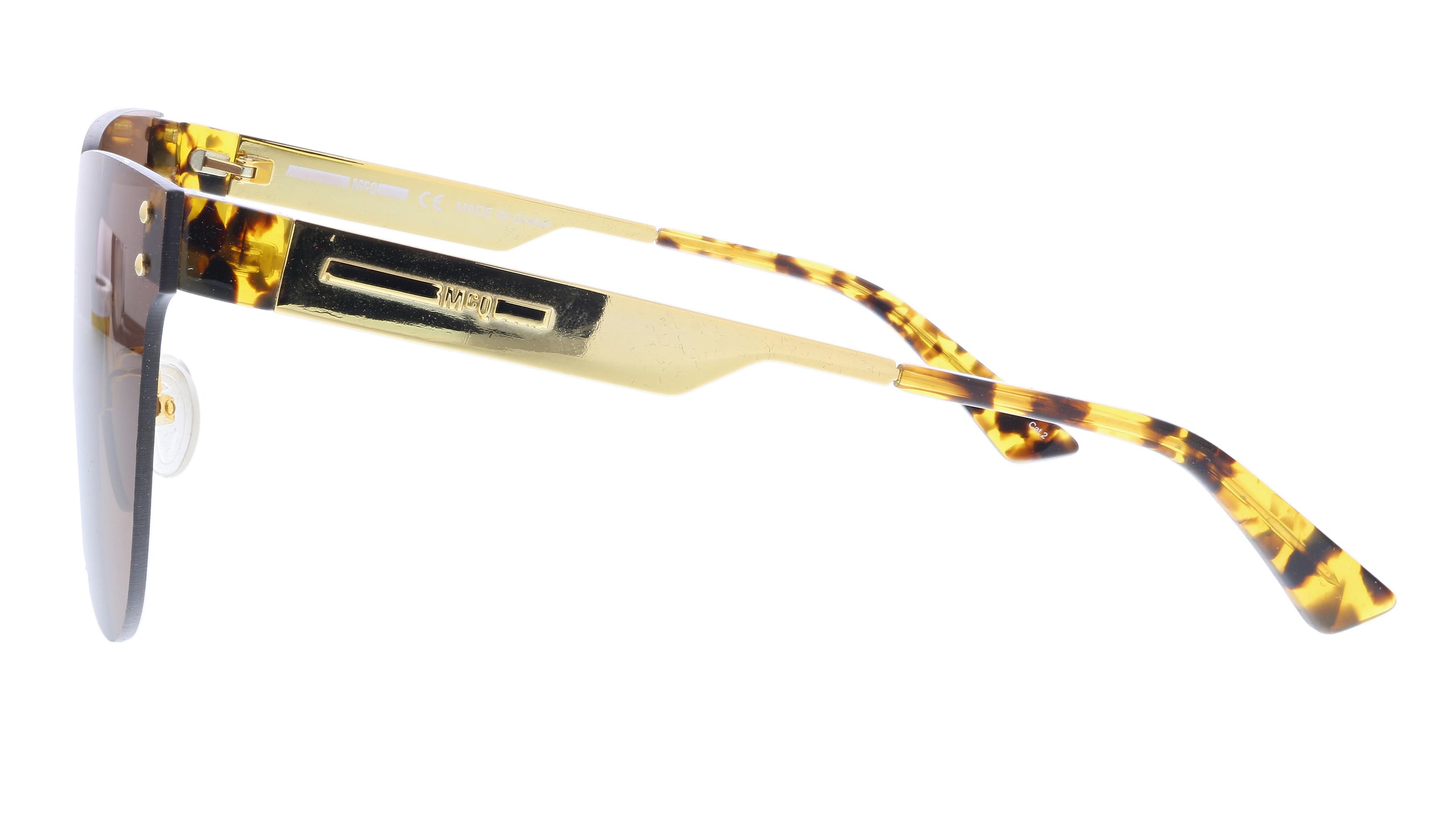 McQ Havana Rectangle MQ0130S-002 Sunglasses