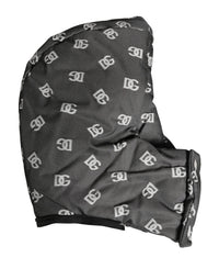 Dolce & Gabbana Black Logo Print Whole Head Wrap Capello Men's Hat