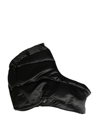 Dolce & Gabbana Black Polyester Whole Head Wrap Capello Men's Hat