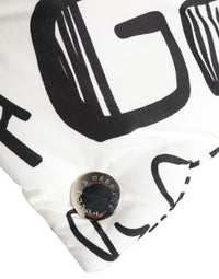 Dolce & Gabbana White Logo Print Whole Head Wrap Capello Men's Hat