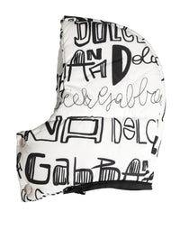Dolce & Gabbana White Logo Print Whole Head Wrap Capello Men's Hat
