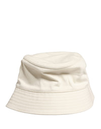 Dolce & Gabbana Men White Cotton Bucket Fisherman Capello Men's Hat