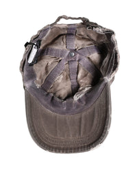 Dolce & Gabbana Men Brown Cotton Distressed Baseball Capello Men's Hat