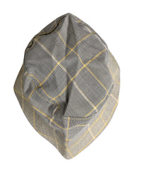 Dolce & Gabbana Men Gray Checkered Bucket Fisherman Capello Men's Hat