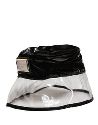 Dolce & Gabbana Black Nylon Plastic Fisherman Bucket Capello Men's Hat