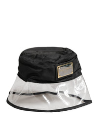 Dolce & Gabbana Men Black Plastic Fisherman Bucket Capello Men's Hat