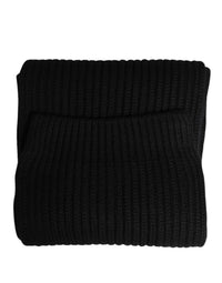 Dolce & Gabbana Black Cashmere Knitted Men Neck Warmer One Size Men's Scarf