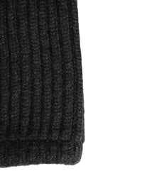 Dolce & Gabbana Black Cashmere Knitted Men Winter Neck Warmer Men's Hat