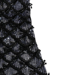 Dolce & Gabbana Black Wool Crystal Embellished Balaclava Women's Hat