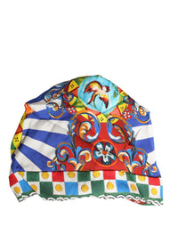 Dolce & Gabbana Multicolor Carretto Motif Turban Headwear Women's Hat