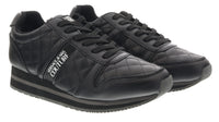 Versace Jeans Couture Black Signature Heel Sneakers