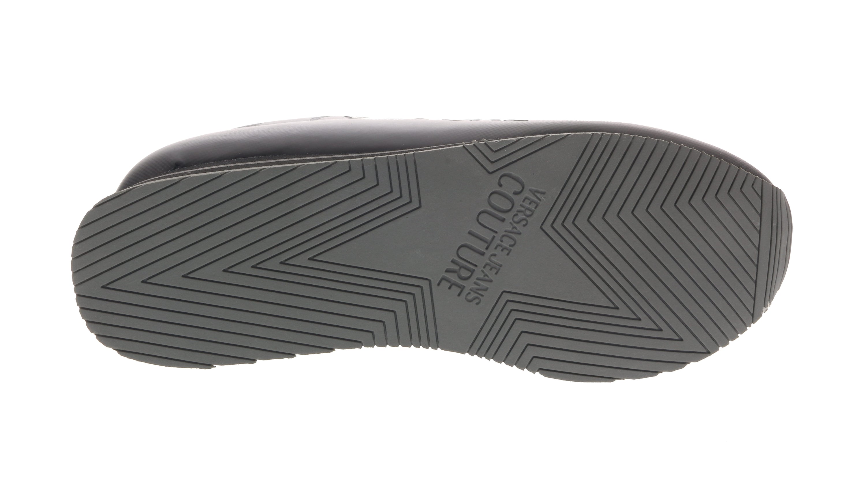 Versace Jeans Couture Black Signature Heel Sneakers