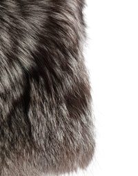 Dolce & Gabbana Brown Faux Fur Whole Head Wrap Capello Women's Hat