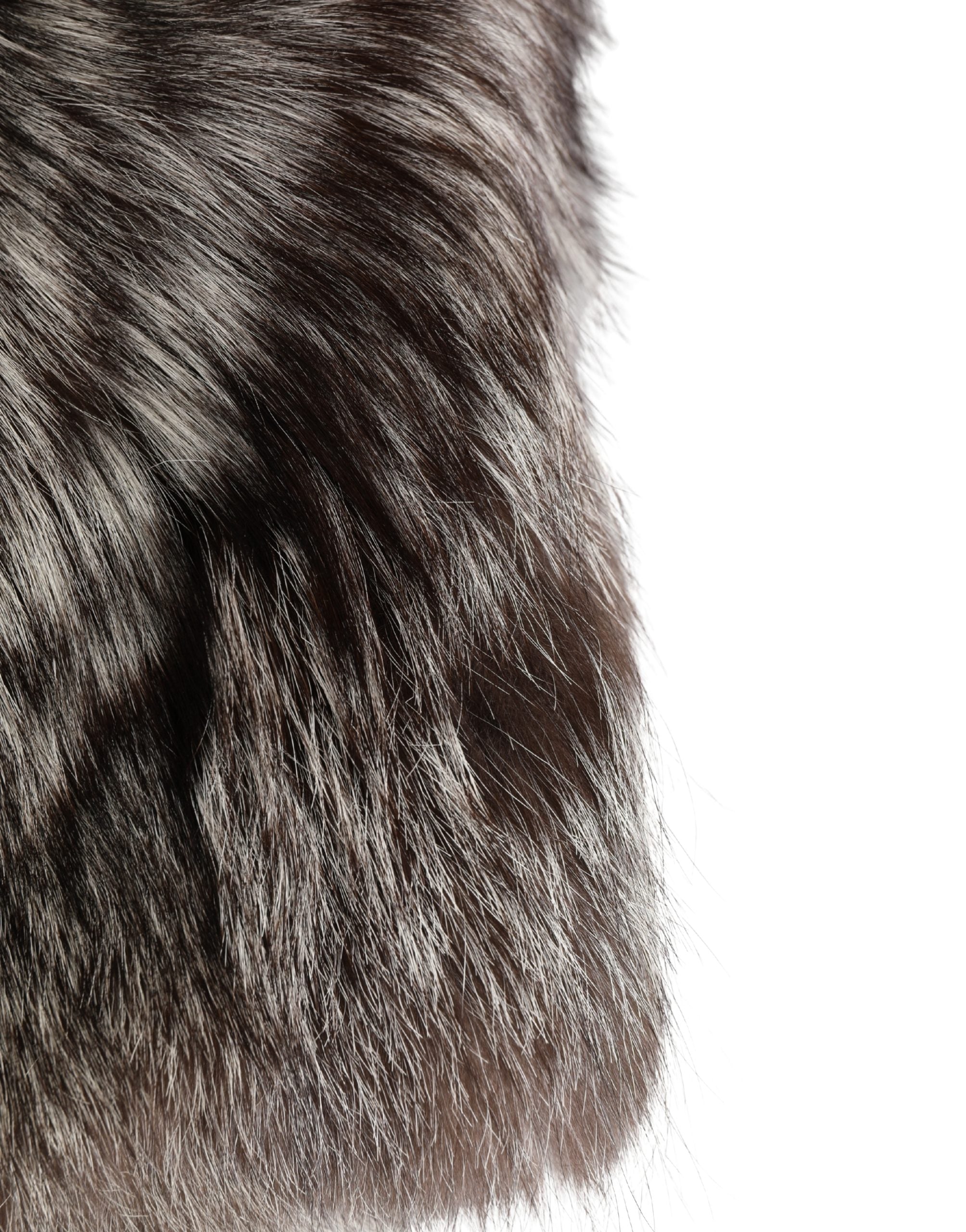 Dolce & Gabbana Brown Faux Fur Whole Head Wrap Capello Women's Hat