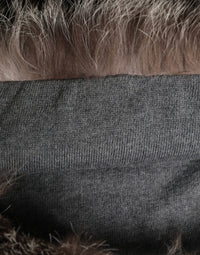 Dolce & Gabbana Brown Faux Fur Whole Head Wrap Capello Women's Hat