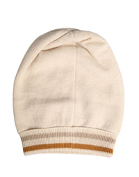 Dolce & Gabbana Beige Cashmere Knitted Women Winter Beanie Women's Hat