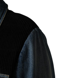 Dolce & Gabbana Black Blue Cotton Denim Blouson Men Men's Jacket