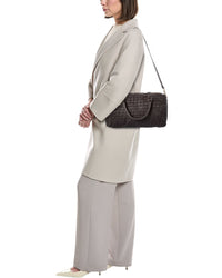 Persaman New York Greta Handwoven Leather Duffel Bag
