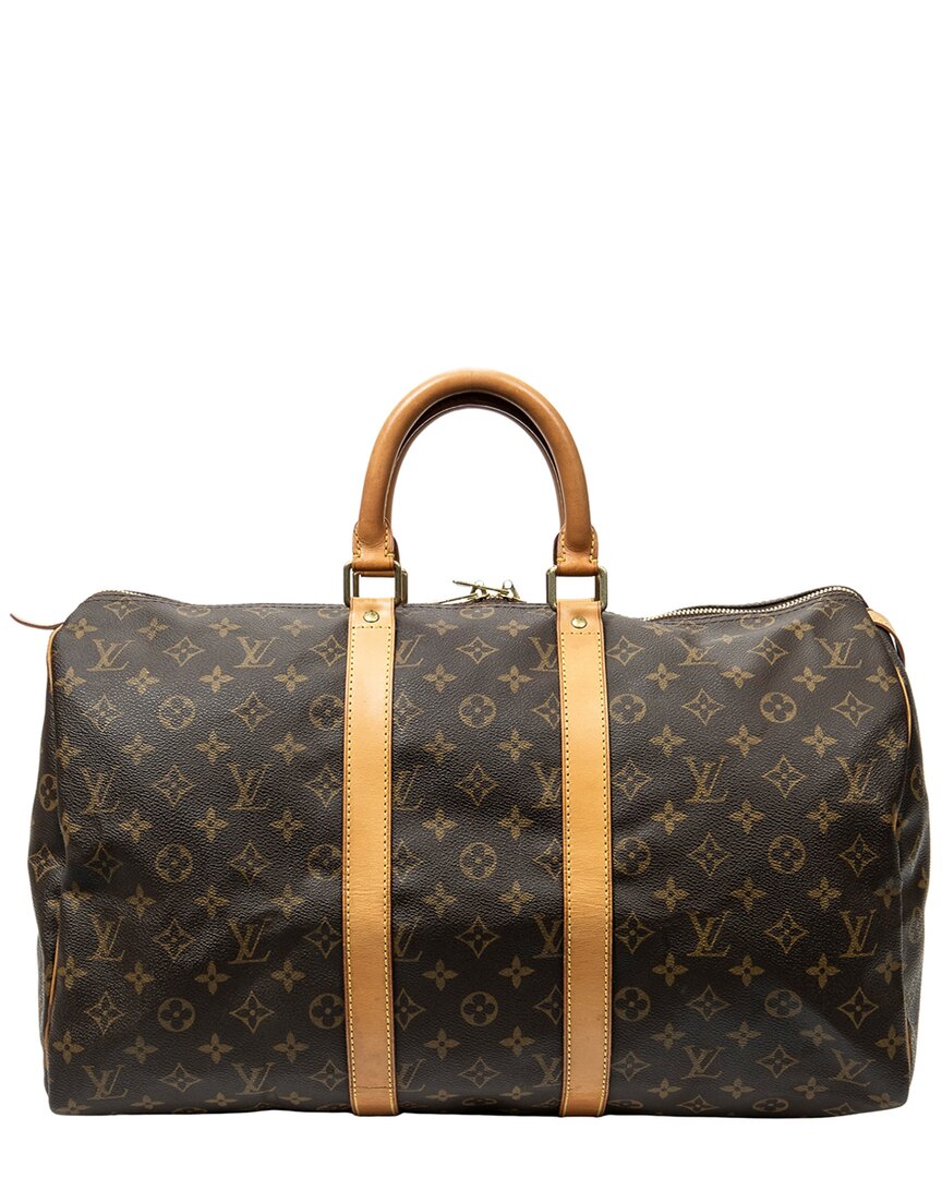 Louis Vuitton Louis Vuitton Brown Monogram Canvas Keepall (Authentic Pre-Loved)