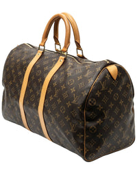 Louis Vuitton Louis Vuitton Brown Monogram Canvas Keepall (Authentic Pre-Loved)