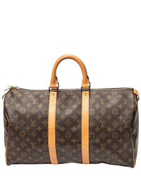 Louis Vuitton Louis Vuitton Brown Monogram Canvas Keepall (Authentic Pre-Loved)