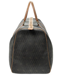 Dior Dior Grey & Brown Honeycomb Coated Canvas Large Travel Boston (Authentic Pre-
