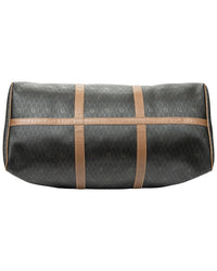 Dior Dior Grey & Brown Honeycomb Coated Canvas Large Travel Boston (Authentic Pre-