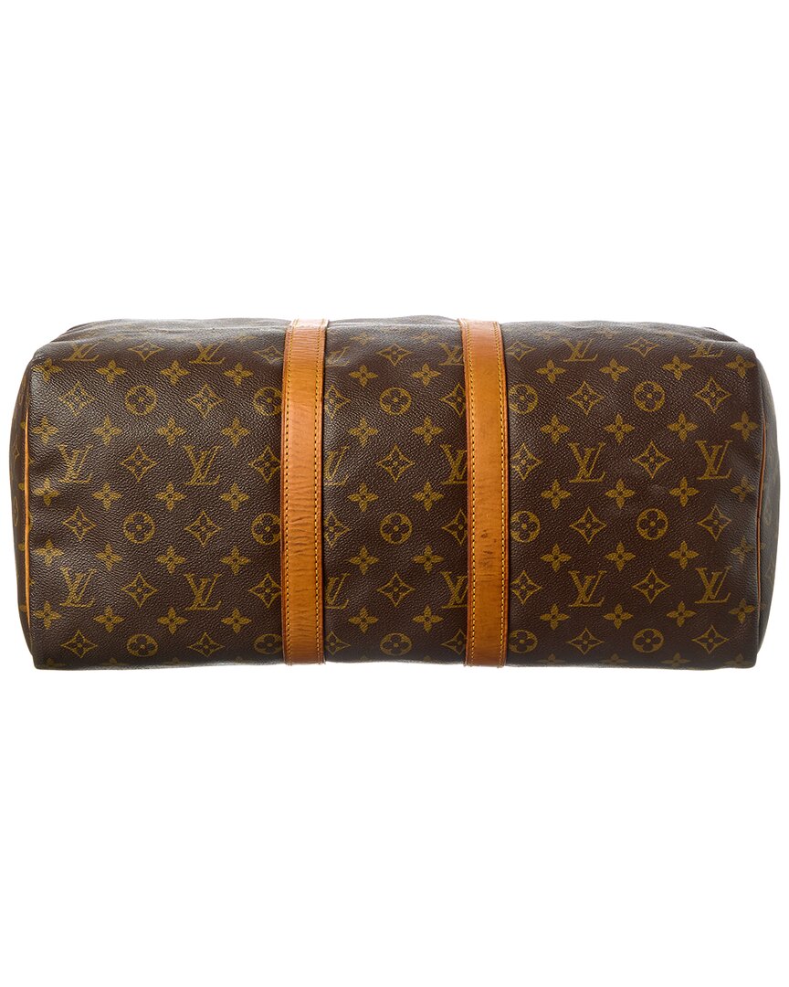 Louis Vuitton Brown Monogram Canvas Keepall 45 (Authentic Pre-Loved)