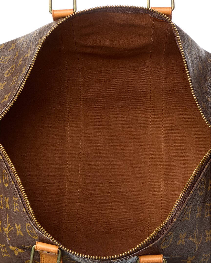 Louis Vuitton Brown Monogram Canvas Keepall 45 (Authentic Pre-Loved)