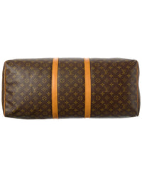 Louis Vuitton Brown Monogram Canvas Keepall 60 (Authentic Pre-Loved)