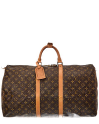 Louis Vuitton Brown Monogram Canvas Keepall (Authentic Pre-Loved)