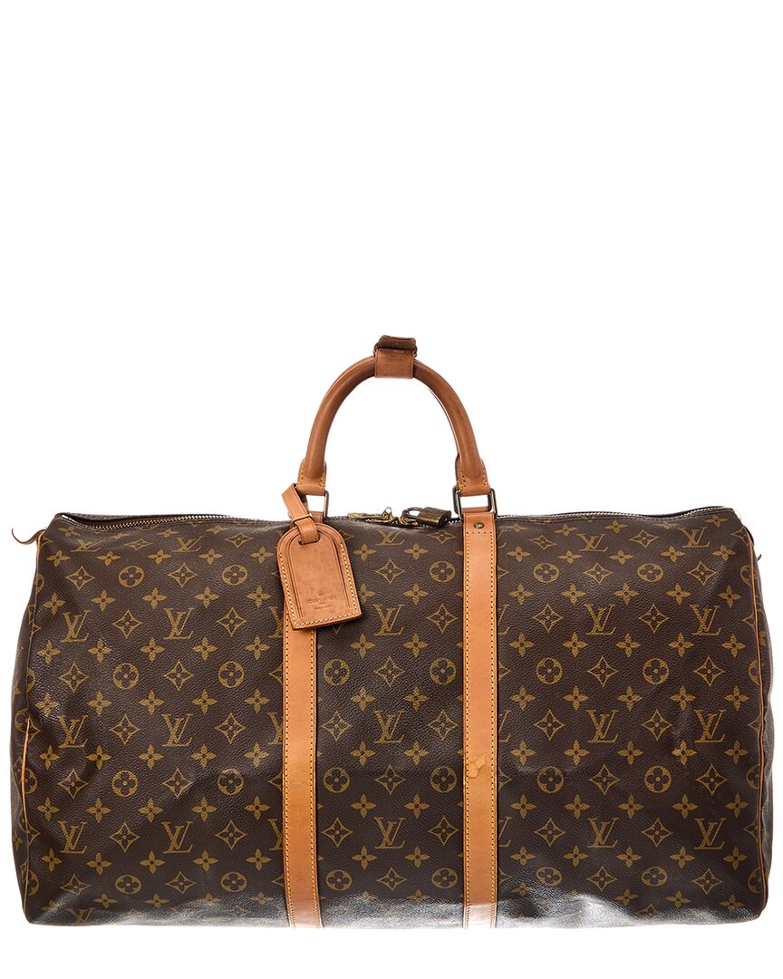Louis Vuitton Brown Monogram Canvas Keepall (Authentic Pre-Loved)