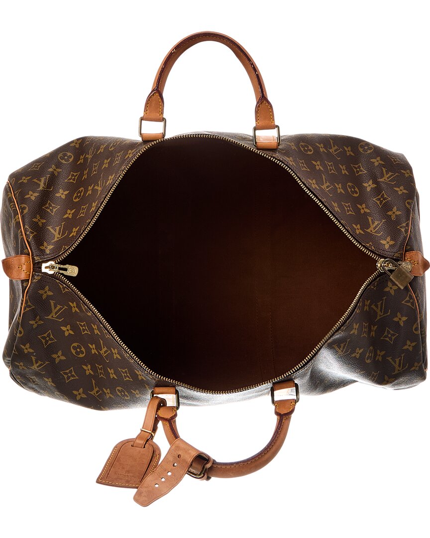 Louis Vuitton Brown Monogram Canvas Keepall (Authentic Pre-Loved)