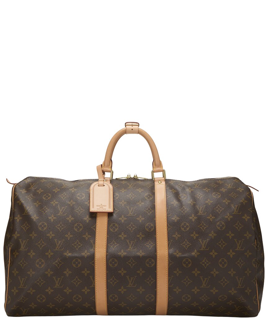 Louis Vuitton Louis Vuitton Brown Monogram Canvas Keepall 55 (Authentic Pre-Loved)