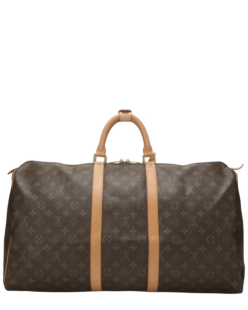Louis Vuitton Louis Vuitton Brown Monogram Canvas Keepall 55 (Authentic Pre-Loved)