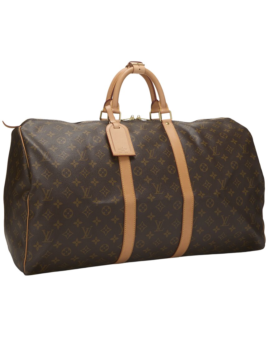 Louis Vuitton Louis Vuitton Brown Monogram Canvas Keepall 55 (Authentic Pre-Loved)