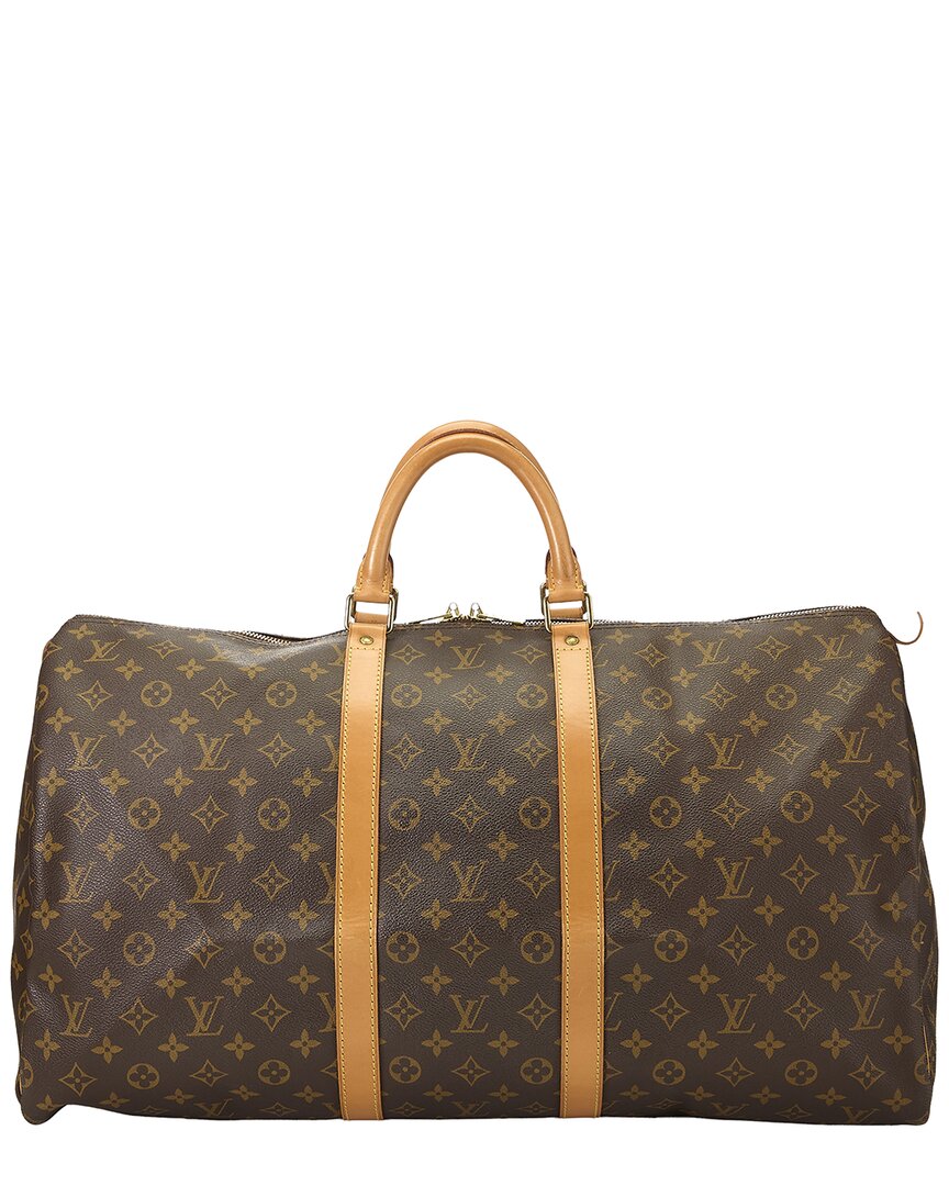 Louis Vuitton Louis Vuitton Brown Monogram Canvas Keepall 55 (Authentic Pre-Loved)
