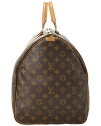 Louis Vuitton Louis Vuitton Brown Monogram Canvas Keepall 55 (Authentic Pre-Loved)