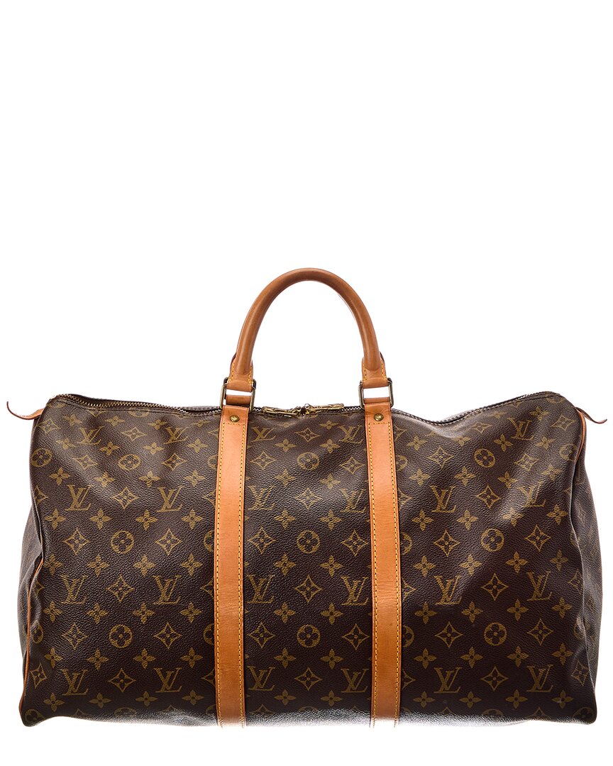Louis Vuitton Louis Vuitton Brown Monogram Canvas Keepall 50 (Authentic Pre-Loved)
