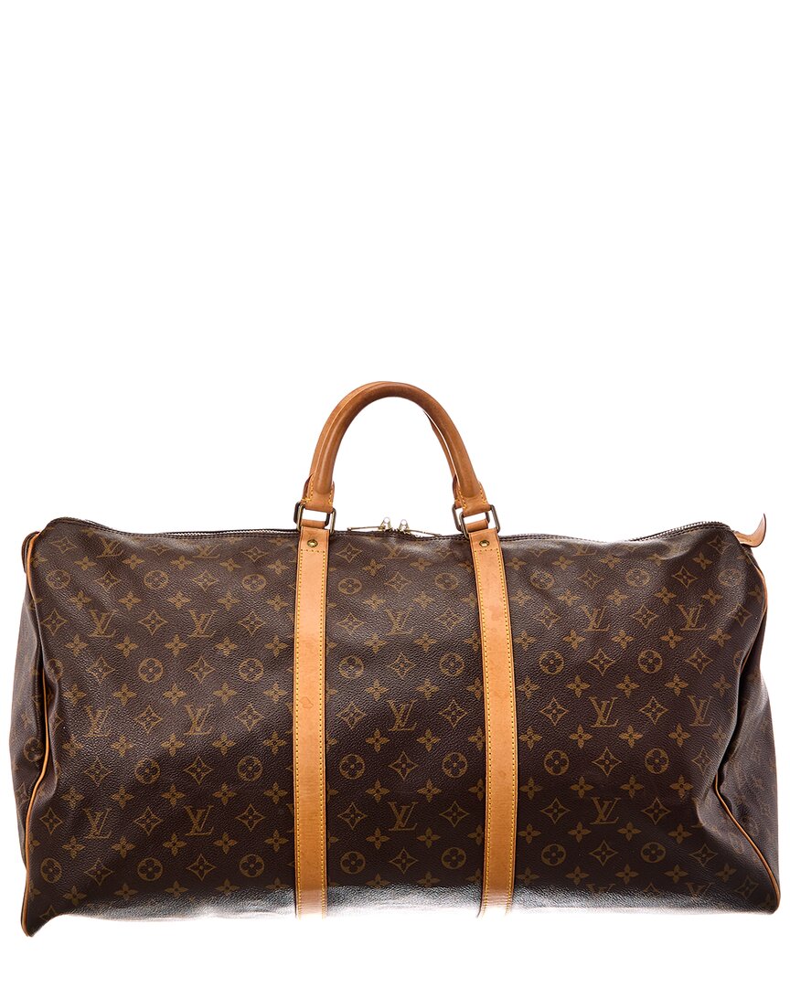Louis Vuitton Louis Vuitton Brown Monogram Canvas Keepall 60 (Authentic Pre-Loved)