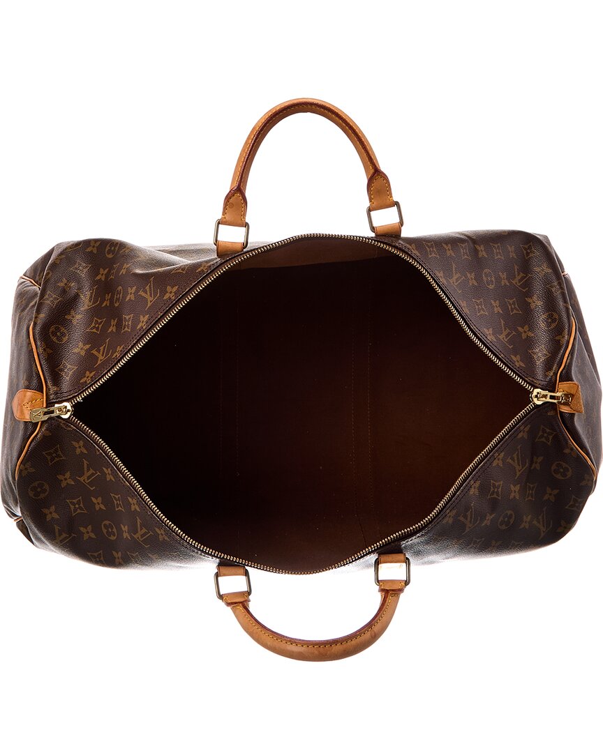 Louis Vuitton Louis Vuitton Brown Monogram Canvas Keepall 60 (Authentic Pre-Loved)