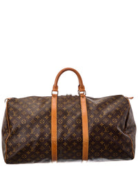 Louis Vuitton Louis Vuitton Brown Monogram Canvas Keepall 55 (Authentic Pre-Loved)