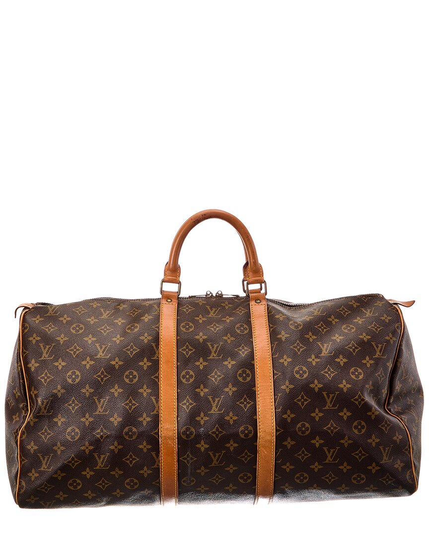 Louis Vuitton Louis Vuitton Brown Monogram Canvas Keepall 55 (Authentic Pre-Loved)