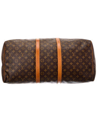 Louis Vuitton Louis Vuitton Brown Monogram Canvas Keepall 55 (Authentic Pre-Loved)